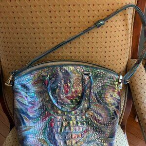 Brahmin Large Duxbury Satchel, multi-texture